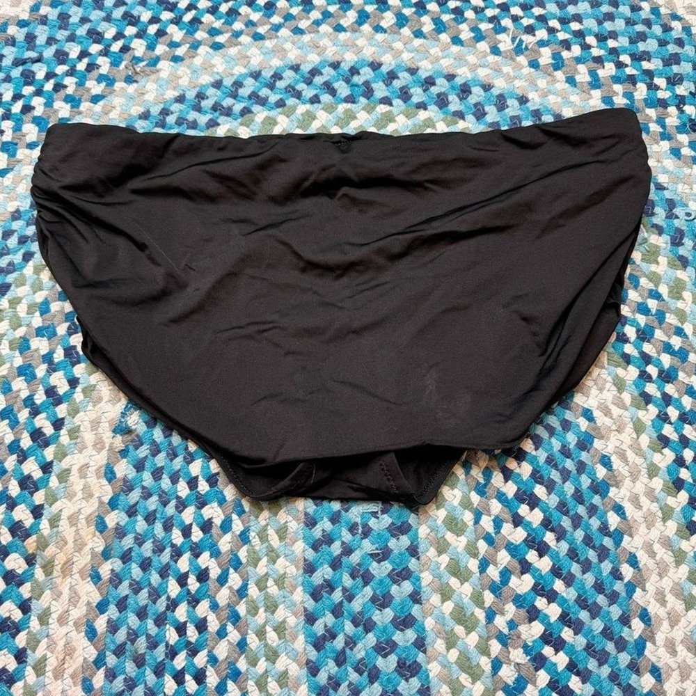 Becca Womens Black Bikini Bottom Medium Full Coverage Resort‎ Travel Capsule